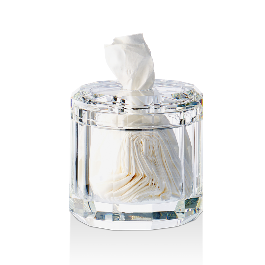 Glass tissue holder deals