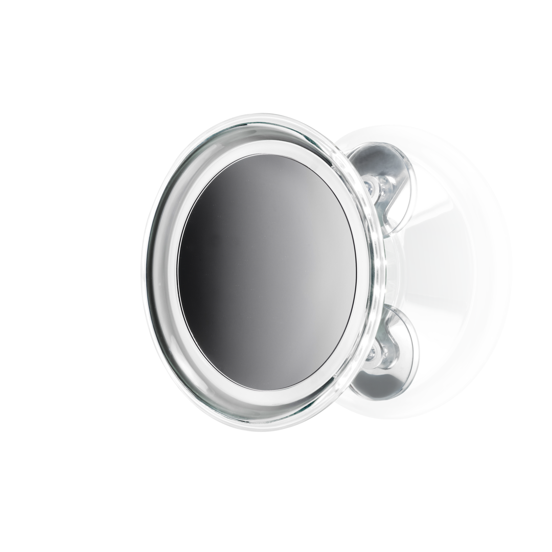 Cosmetic mirror with suction cups