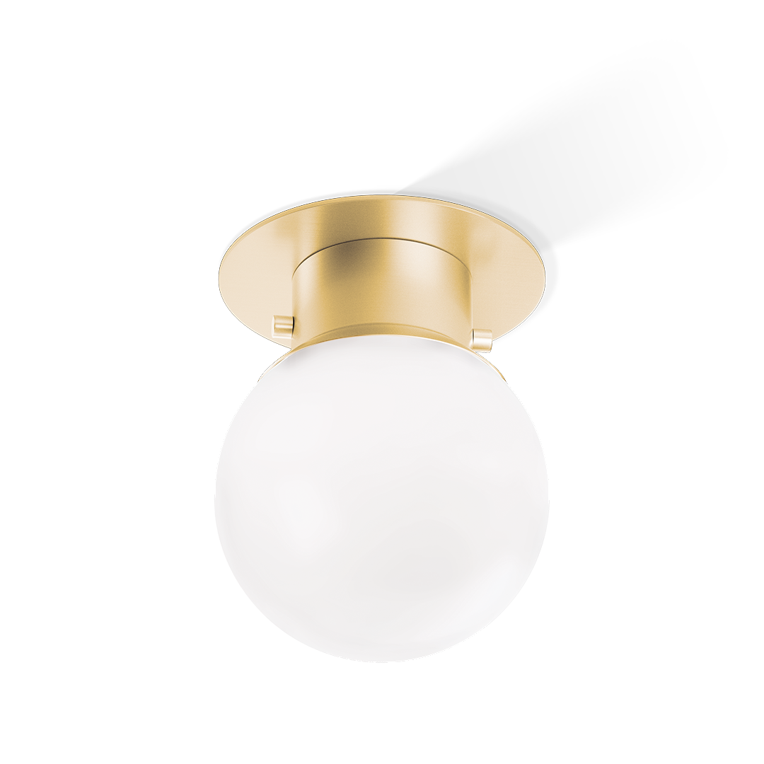 Plafonnier de salle de bain, Globe 20, chrome, Ø19cm, H25cm, IP44 - Decor  Walther - Luminaires Nedgis