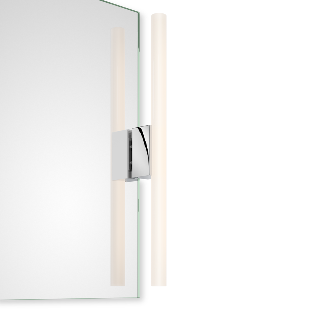 Clip-on light for mirror