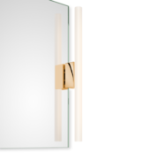 Clip-on light for mirror