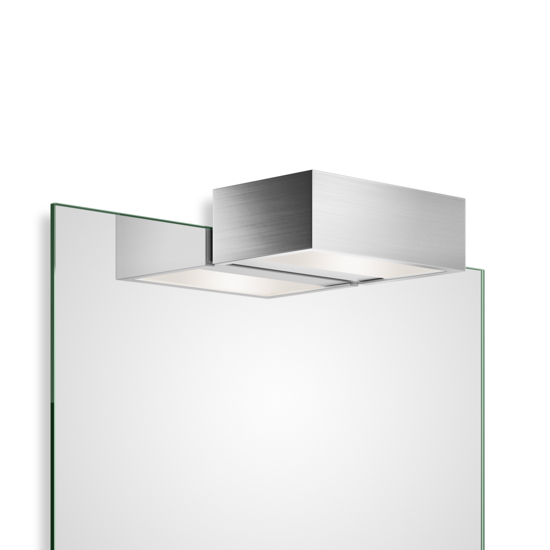 Clip-on light for mirror