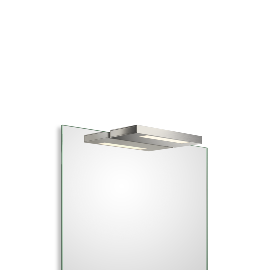 Clip-on light for mirror