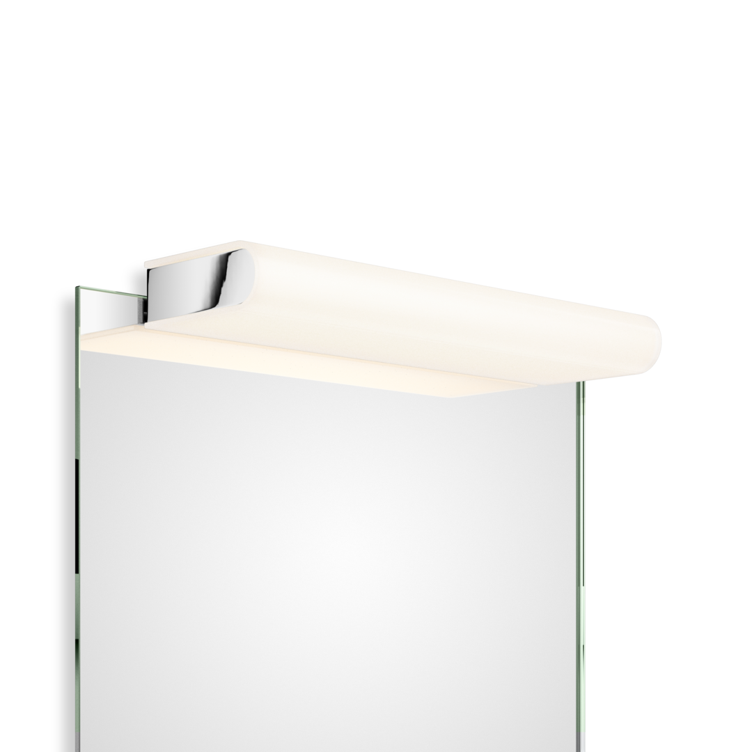 Clip-on light for mirror