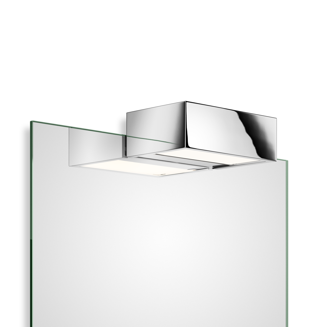 Clip-on light for mirror