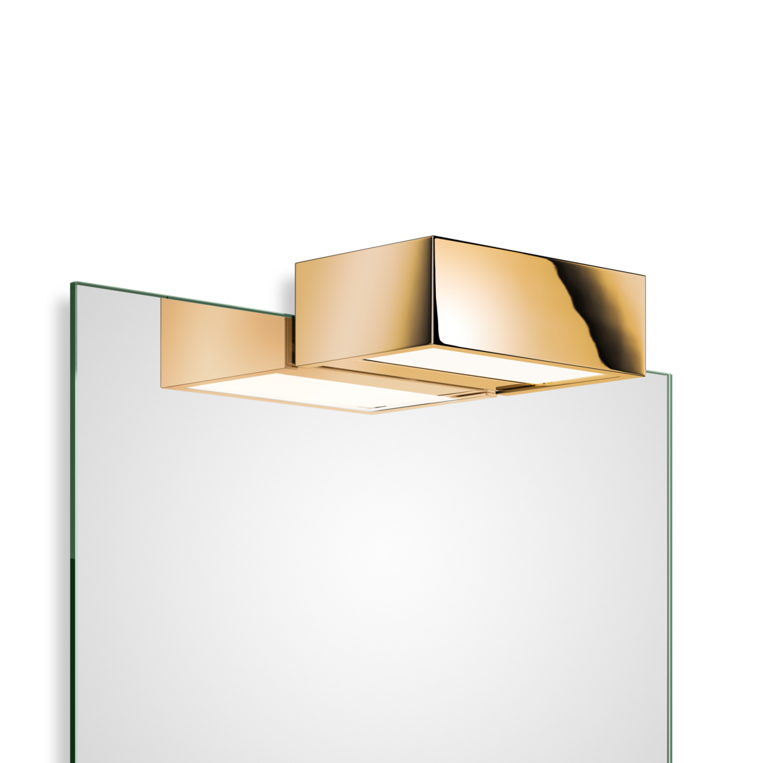 Clip-on light for mirror