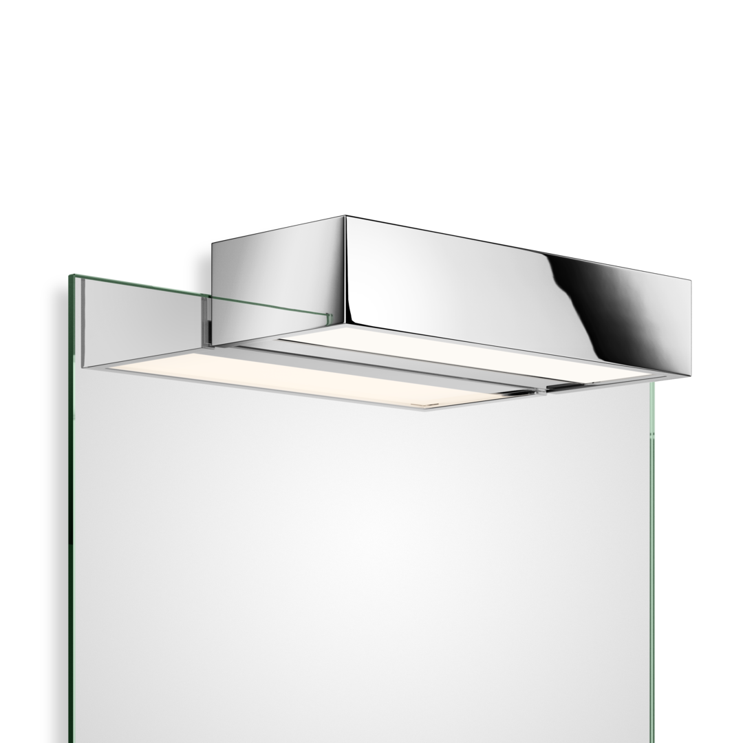 Clip-on light for mirror