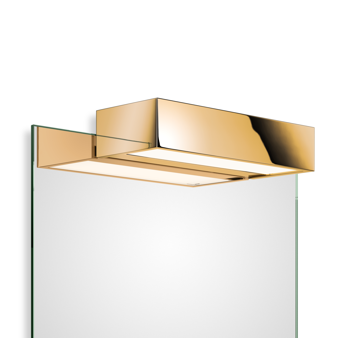 Clip-on light for mirror