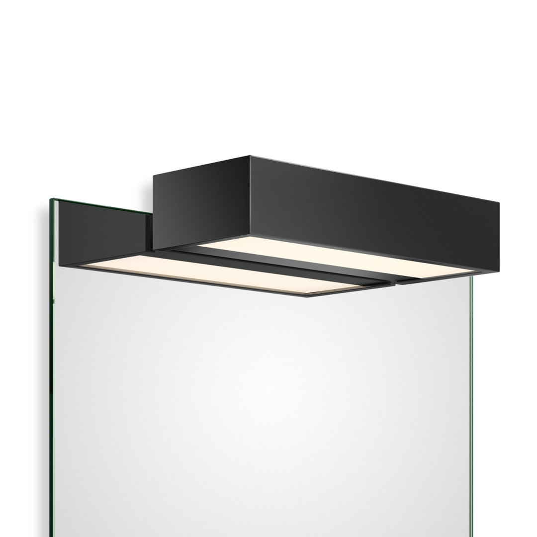 Clip-on light for mirror