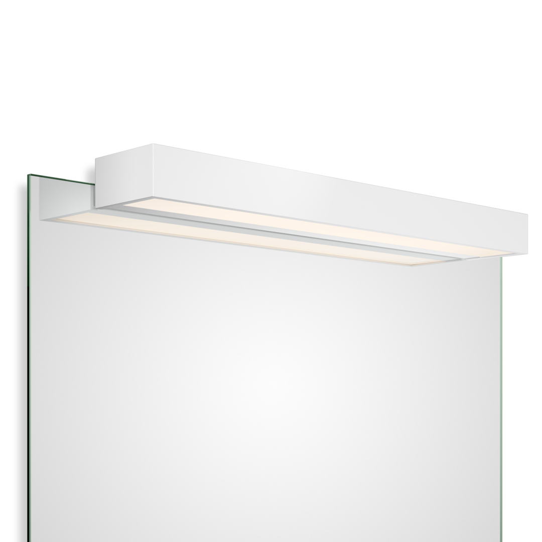 Clip-on light for mirror