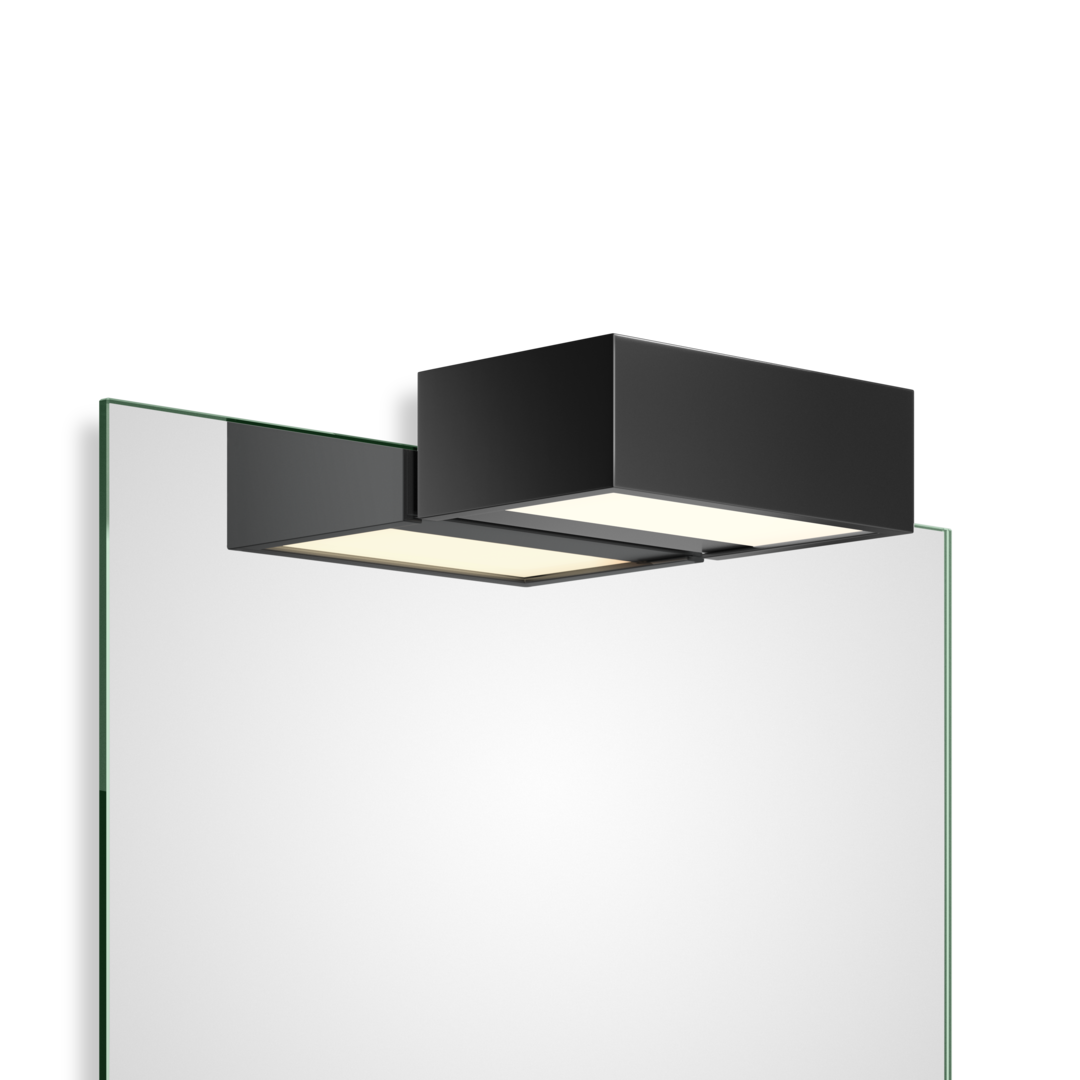 Clip-on light for mirror