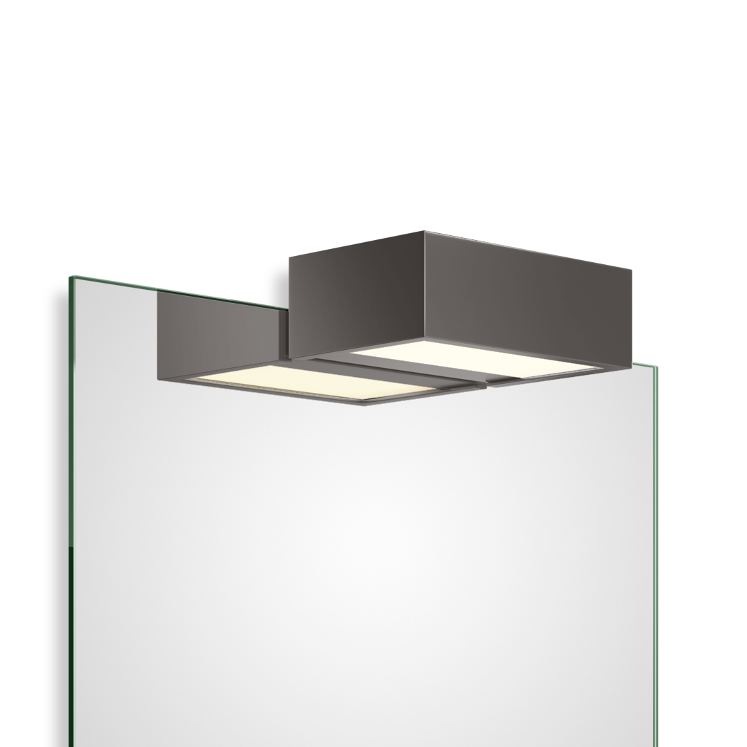 Clip-on light for mirror