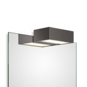 Clip-on light for mirror