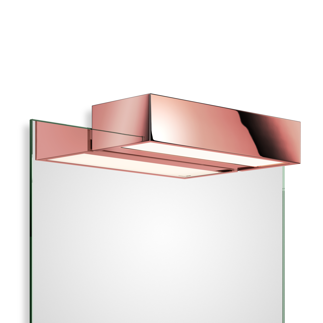 Clip-on light for mirror