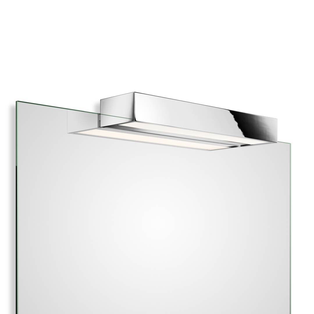 Clip-on light for mirror