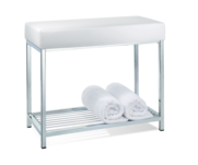 Banc avec étagère
