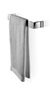 Handle for glass shower cabins and towel holder