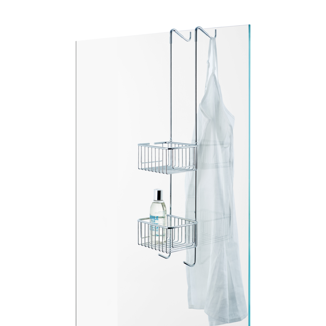 Hang-up basket for shower cabin